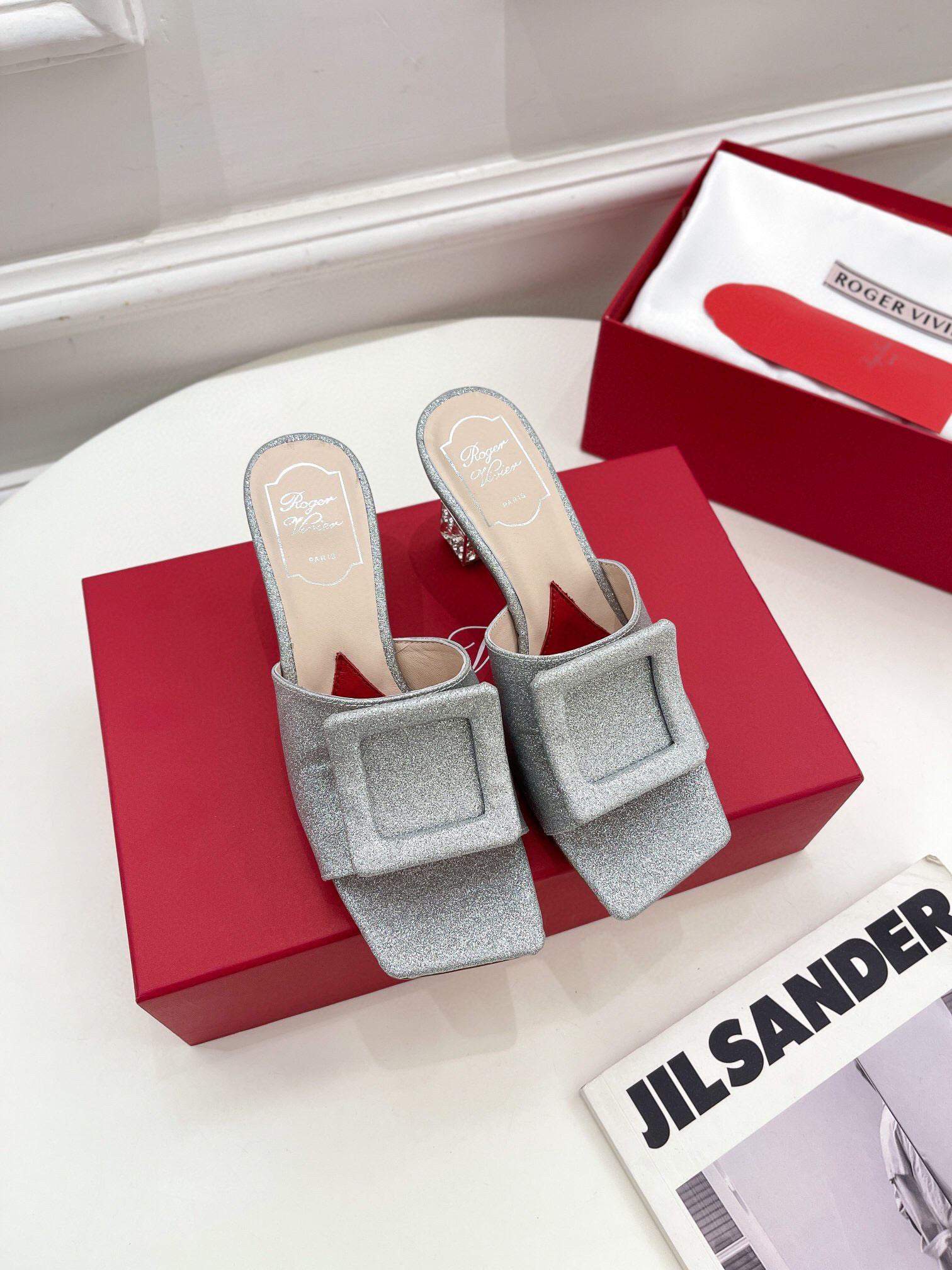 로저비비에 7cm 여자 슬리퍼