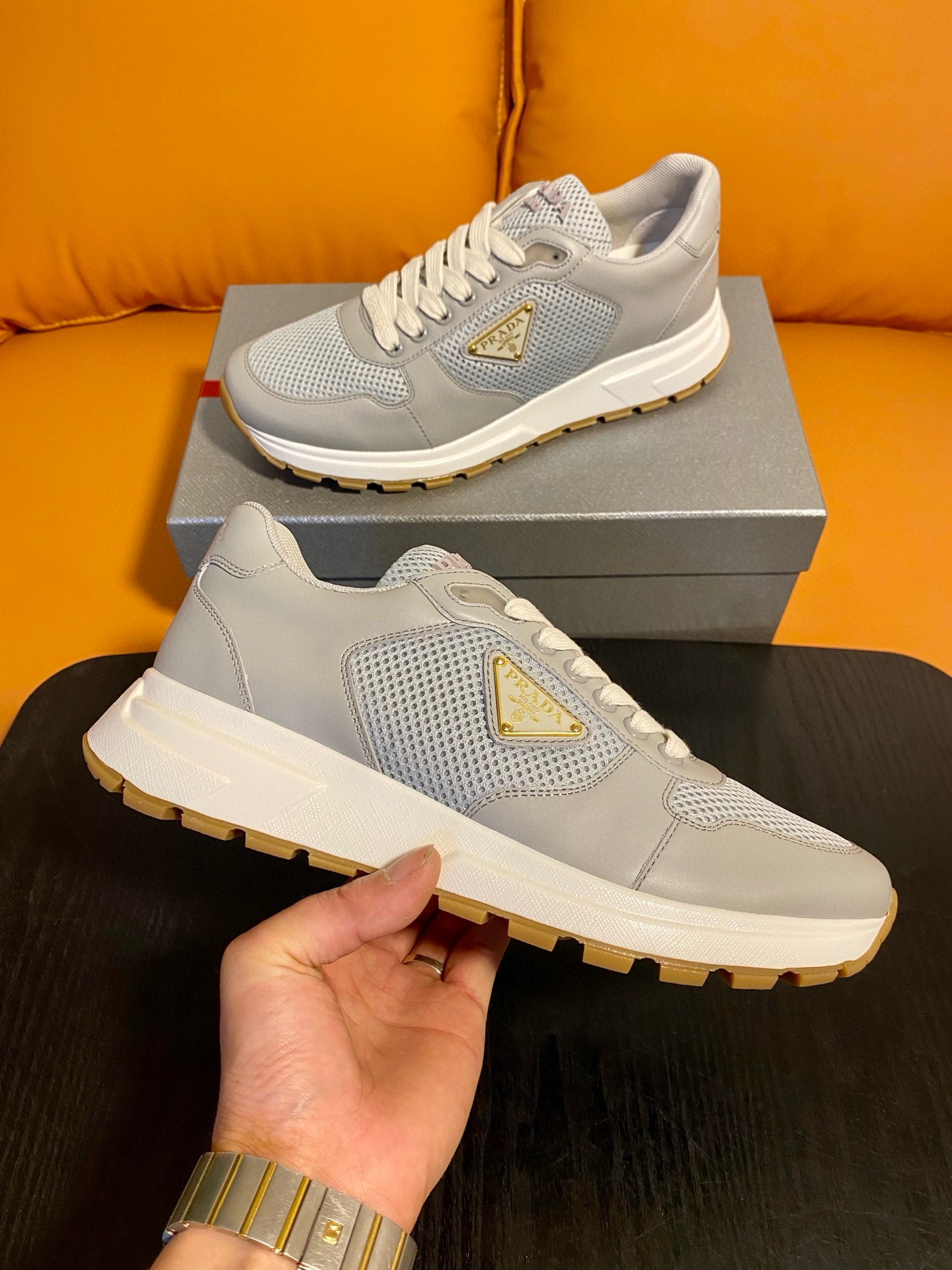 프라다 남자 스니커즈 신발 운동화