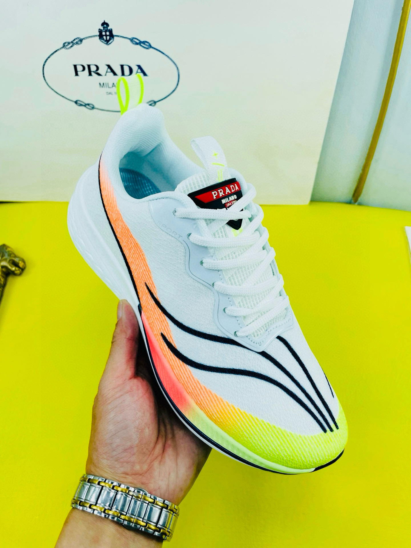 프라다 남자 스니커즈 신발 운동화