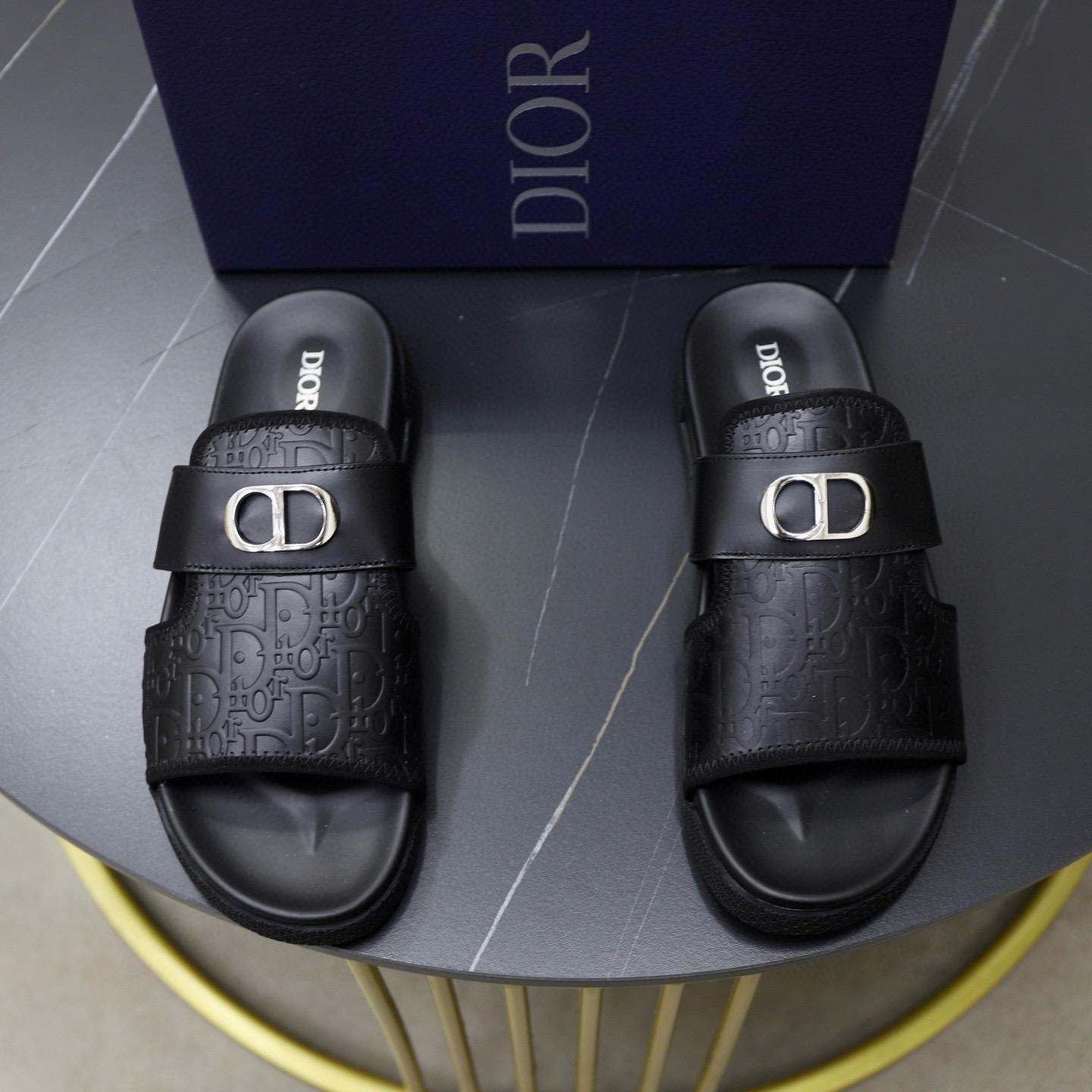 디올 남자 슬리퍼
