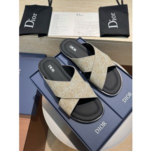 디올 남자 슬리퍼