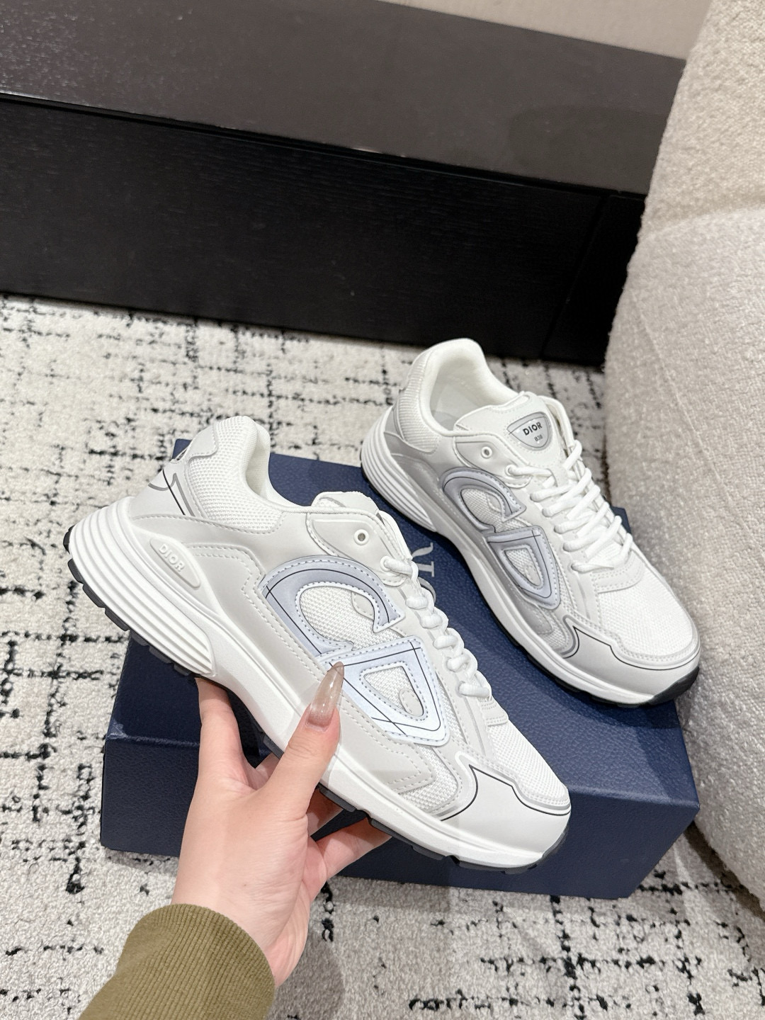 디올 3cm 남녀공용 신발 운동화 스니커즈