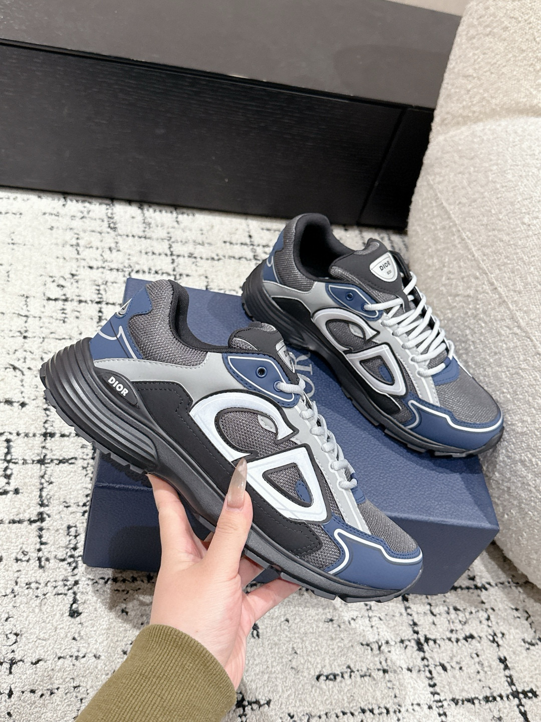 디올 3cm 남녀공용 신발 운동화 스니커즈
