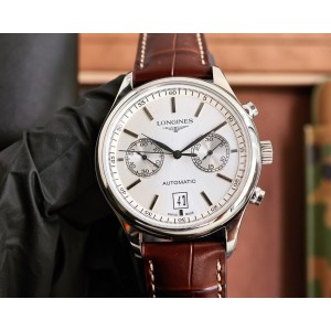 론진 2칼라 미러급 남자 시계