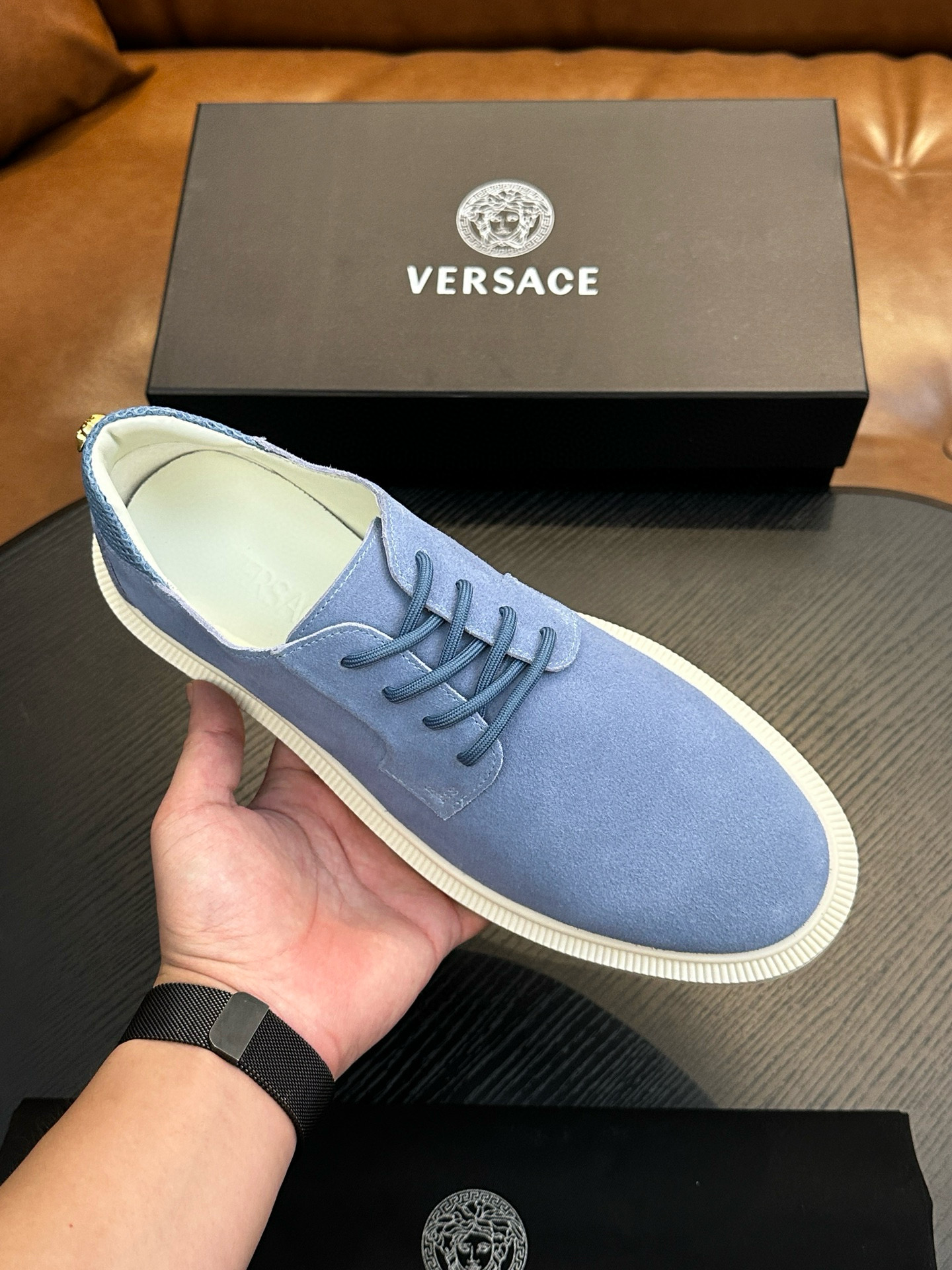 베르사체 남자 스니커즈 신발 운동화