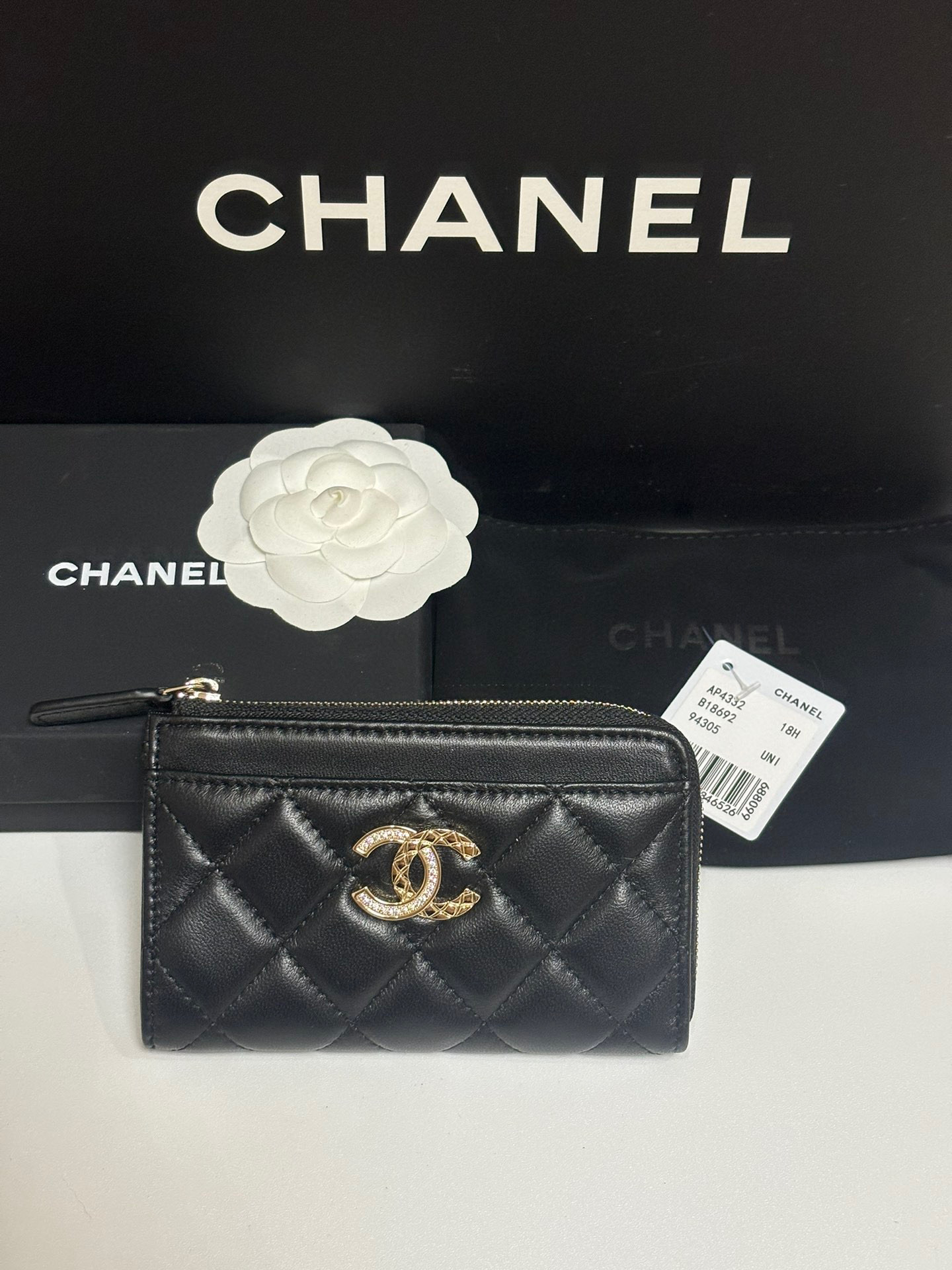 샤넬 4332 여자 카드지갑 머니클립