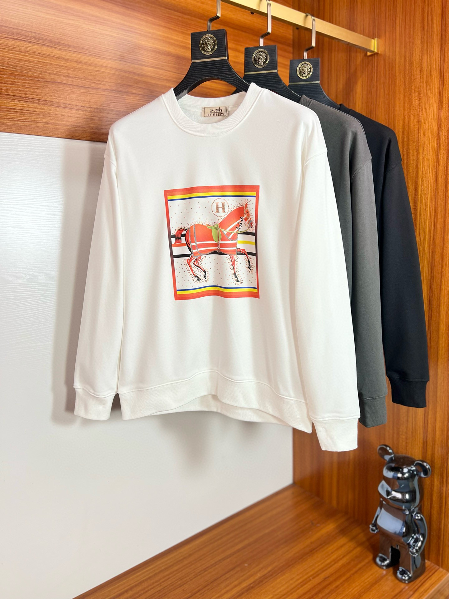 에르메스 3컬러 남자 맨투맨 후드티