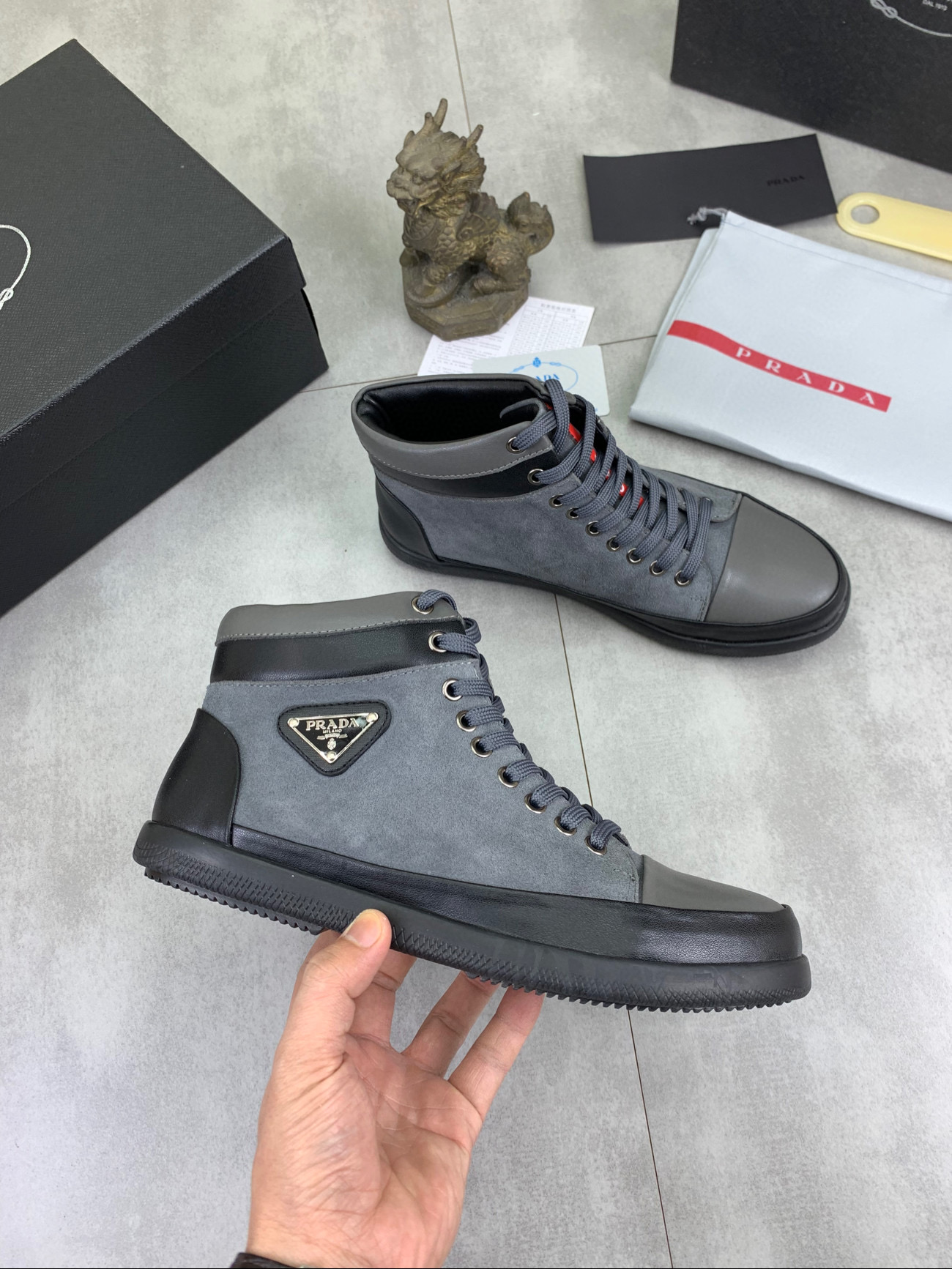 프라다 남자 스니커즈 신발 운동화