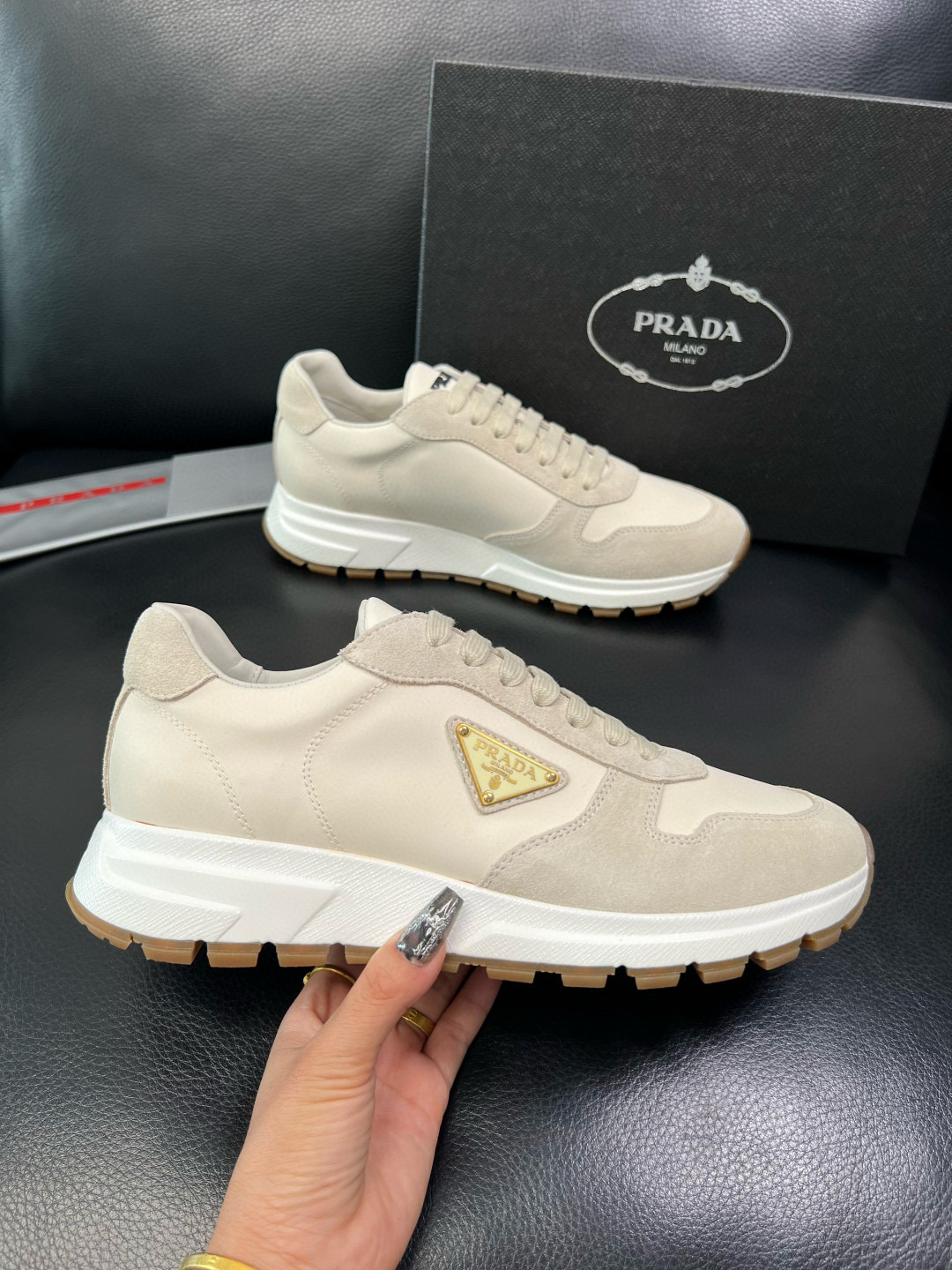 프라다 남자 스니커즈 신발 운동화