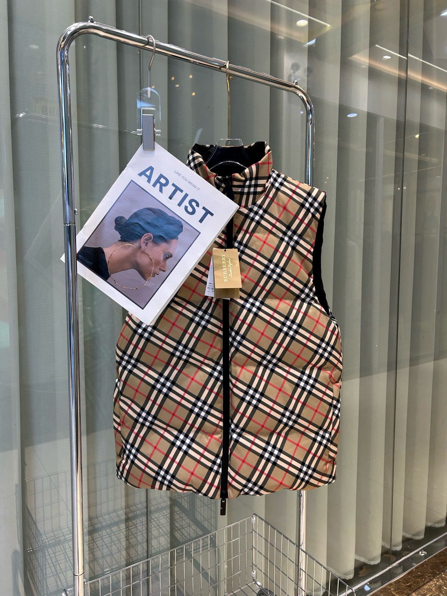 버버리 남자 조끼