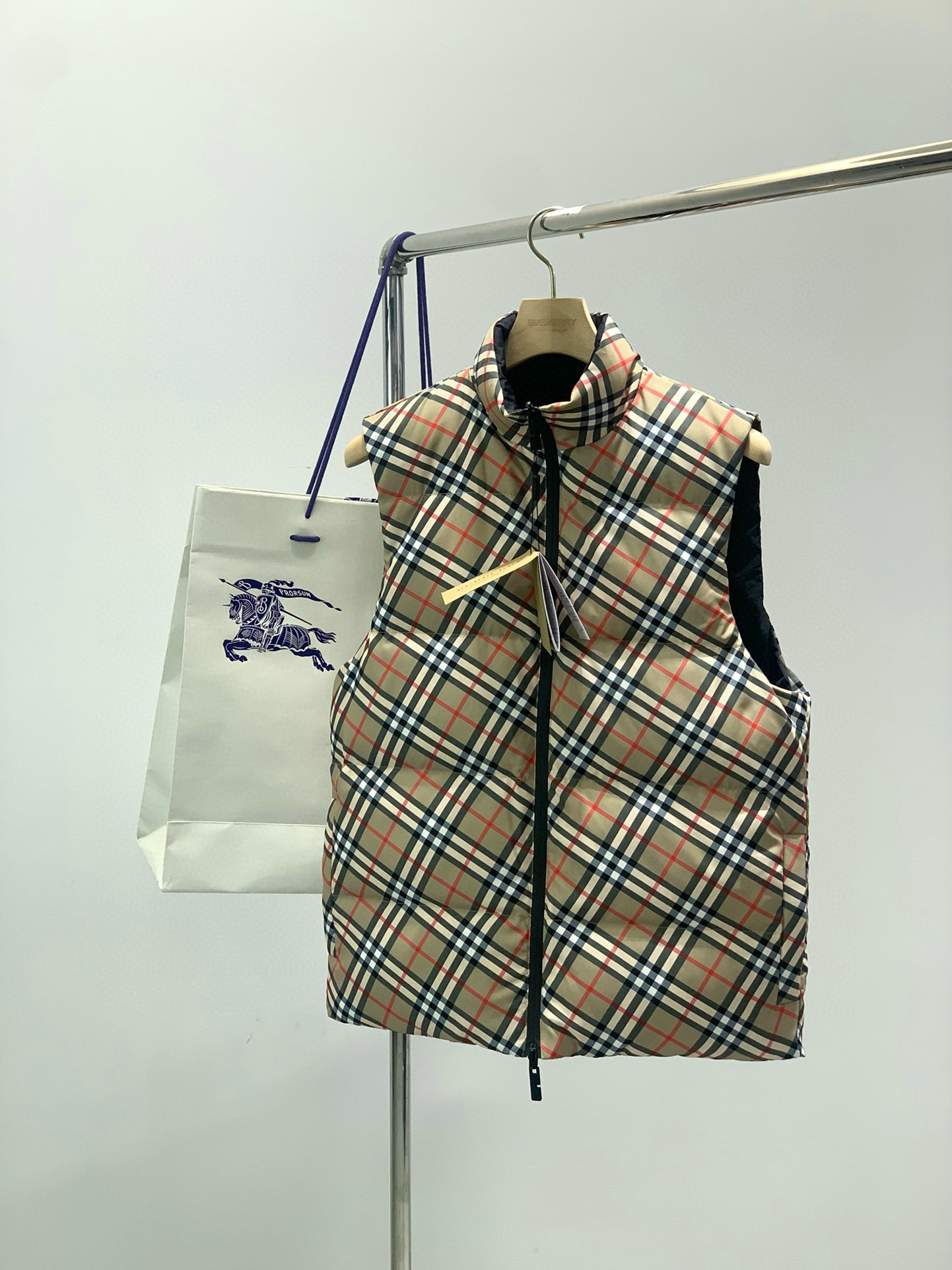 버버리 남자 조끼