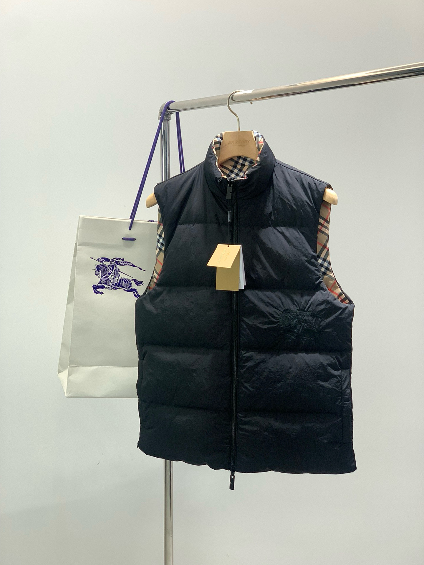 버버리 남자 조끼