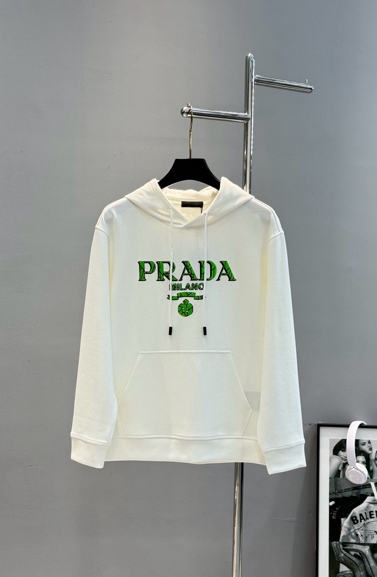 프라다 2컬러 남자 후드티